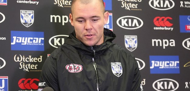 Dave Klemmer fronts the media ahead of clash against the Cronulla Sharks