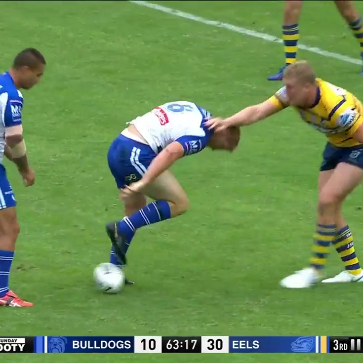 Napa's first try in Bulldogs colours