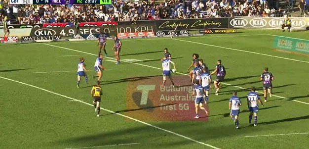 Sauaso Sue's first try in Bulldogs colours