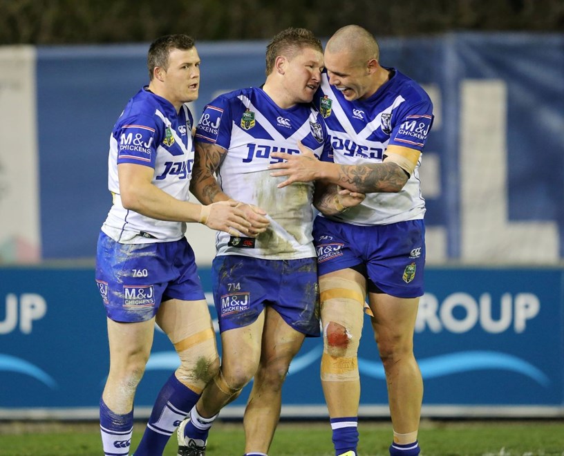 Competition - NRL Premiership.Date  -   August 25th 2016.Teams - Bulldogs v NQ Cowboys.at - Belmore Sports Ground.Pic -  Grant Trouville @ NRL Photos.