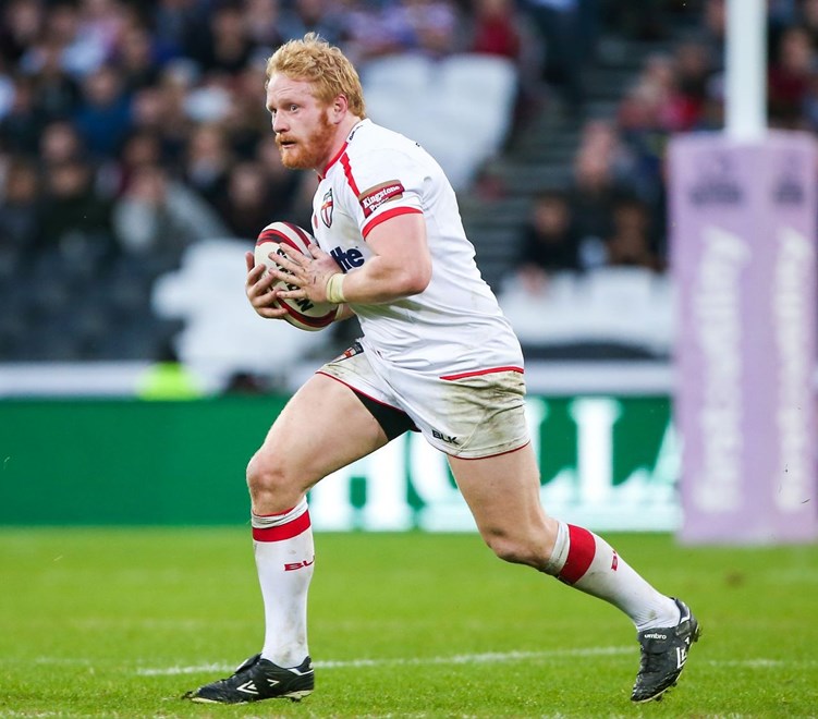 Picture by Alex Whitehead/SWpix.com - 07/11/2015 - Rugby League - England v New Zealand, Second Test - Olympic Stadium, London, England - England's James Graham.