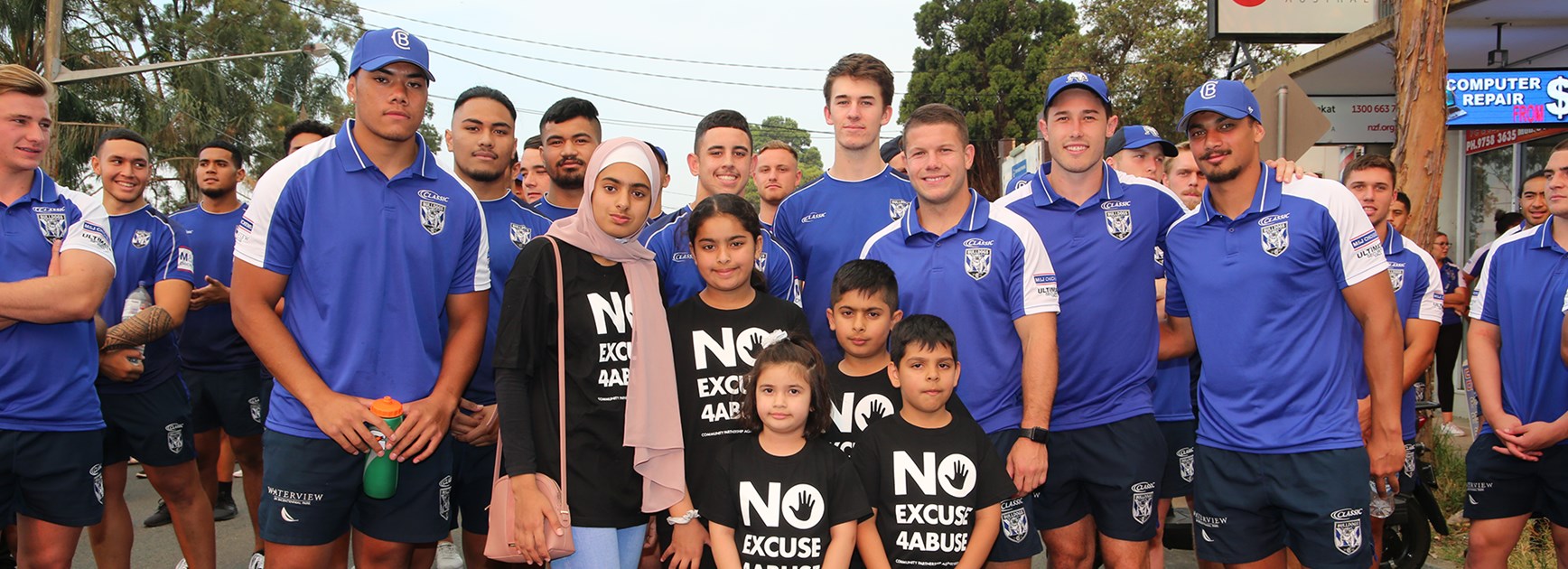 Bulldogs walk to support ‘No Excuse for Abuse’
