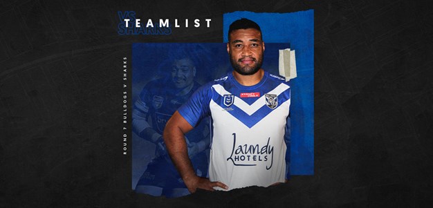 Round 7 Team News: Final 17 confirmed for Sharks encounter