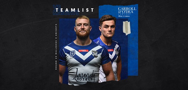 Round 23 Team News: Final line-up confirmed for Knights clash
