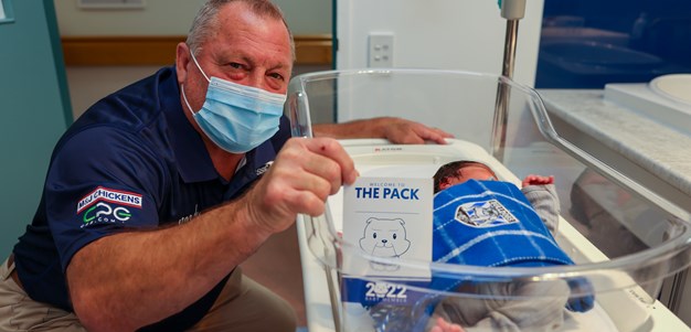 Bulldogs welcome newborns at Canterbury & Bankstown Hospitals