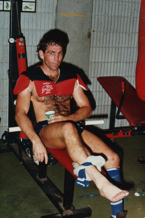 Throwback to game day recovery in the 1980s.