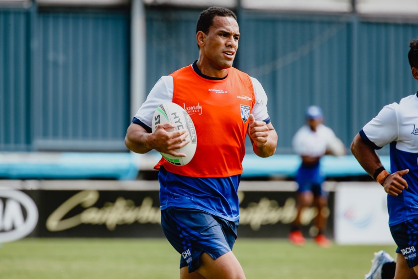 Will Hopoate needs six four-pointers for 50 NRL tries.