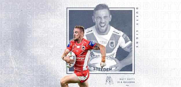 Matt Dufty signs with the Bulldogs for season 2022