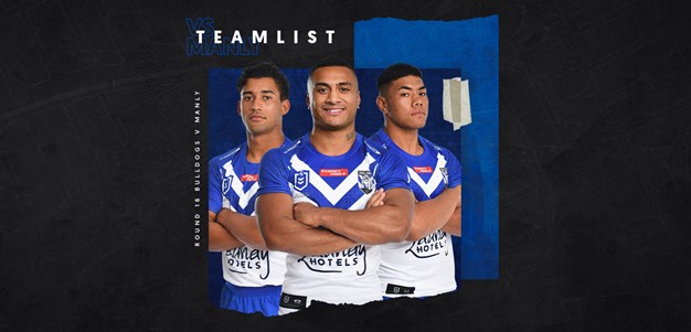 Round 16 Team News: Bulldogs confirm line-up for Sea Eagles clash
