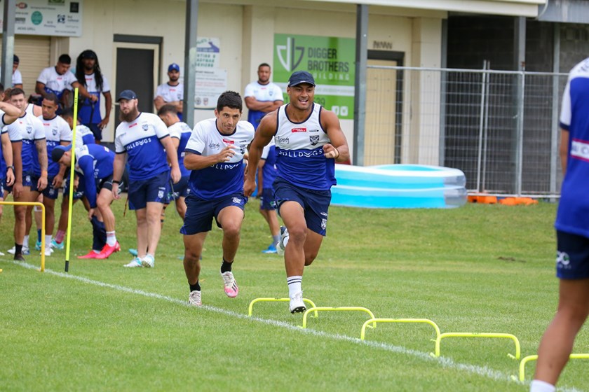 Falakiko Manu in action during the 2021 pre-season.