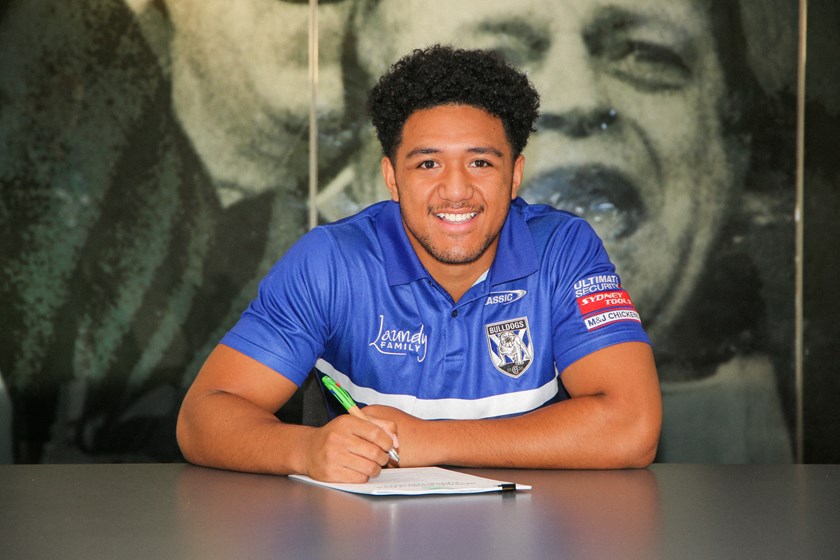 Exciting youngster Paul Alamoti signs with the Bulldogs until the end of 2023.