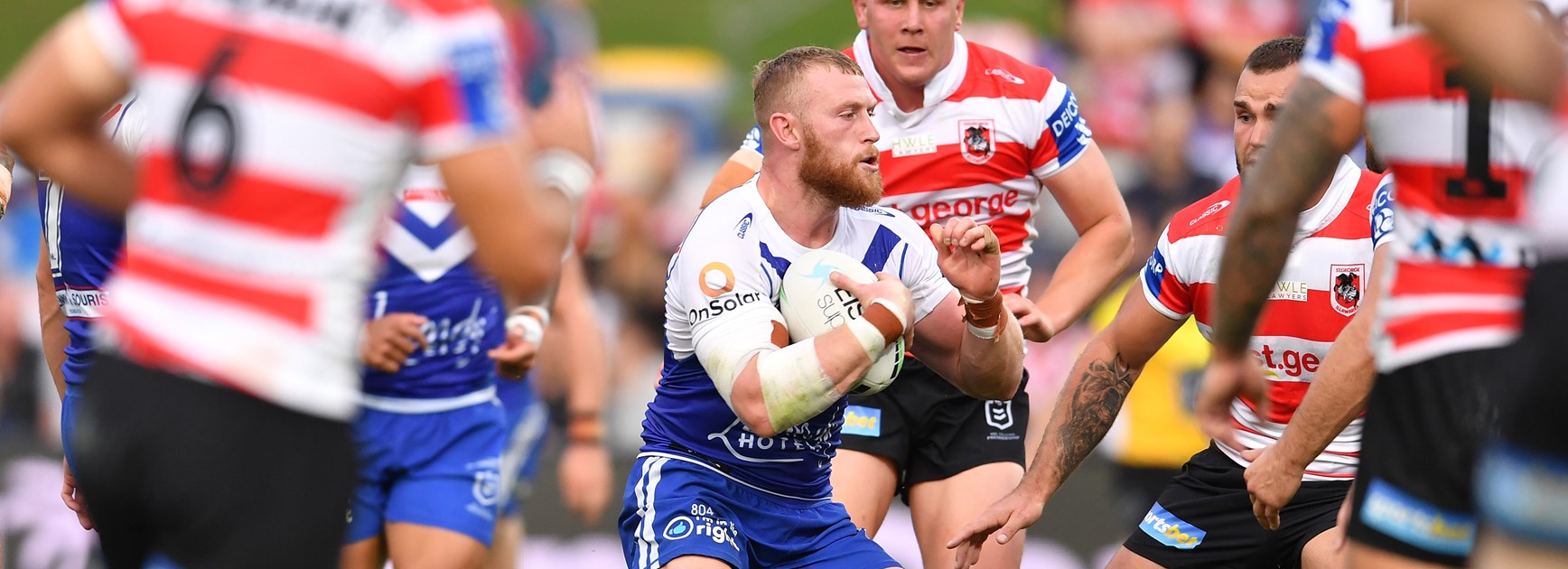 Dragons 'scratchy' but debutants have a ball in dominant win over Dogs