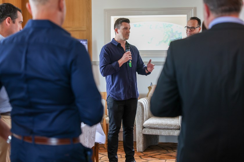 Bulldogs CEO Aaron Warburton