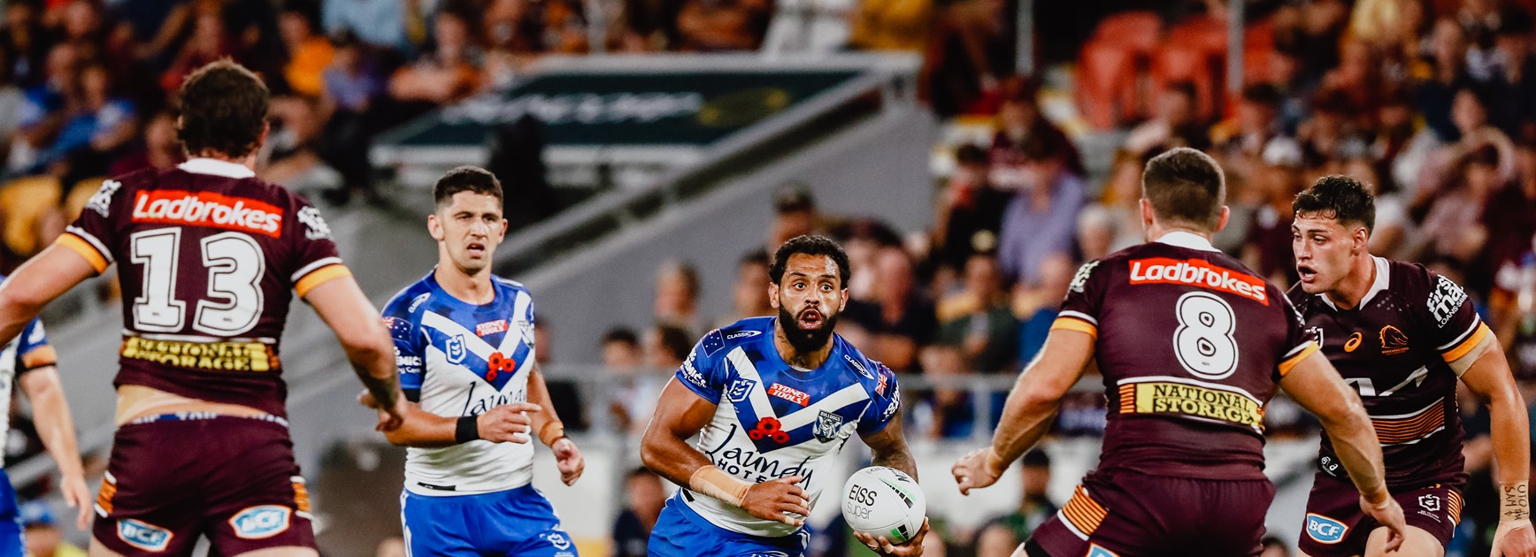 Broncos charge home to down brave Bulldogs in Brisbane