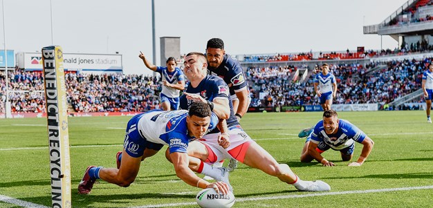 Kiraz scores three as Bulldogs cruise to beat Knights