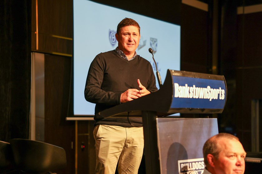 Wellbeing, Ambassador’s Club Committee Member Luke Goodwin addresses the 350-plus attendees.