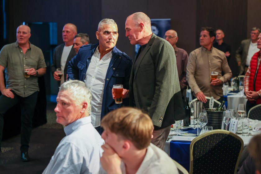 1995 Premiership winners Rod Silva and Daryl Halligan.