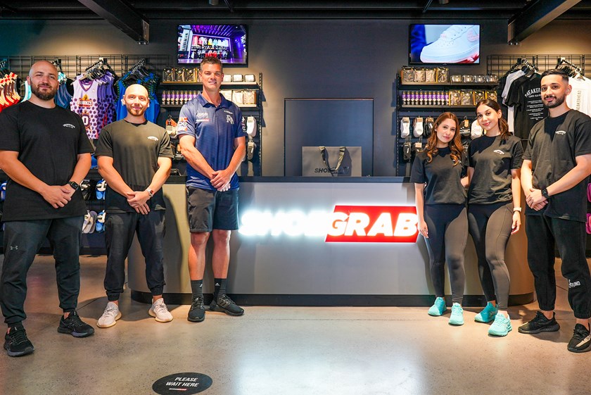 Ciraldo visits the ShoeGrab team at their local Bankstown store