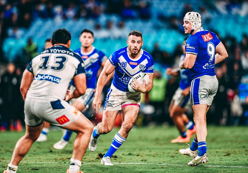 Reynolds plays his first NRL match for the Canterbury-Bankstown Bulldogs in almost six years.