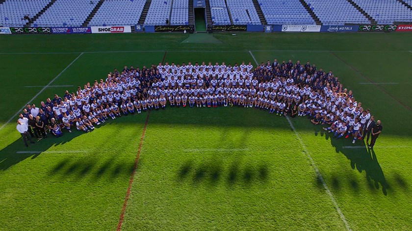 The 2023 Canterbury-Bankstown Bulldogs, united as one Club.