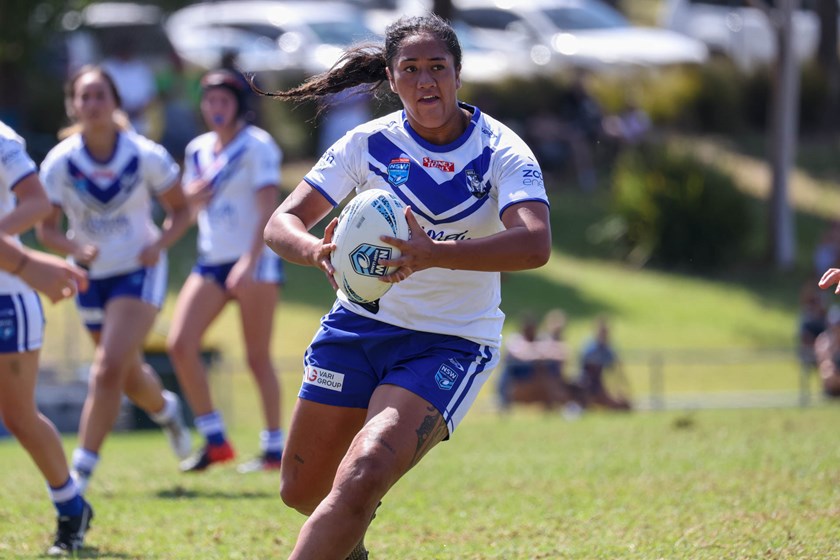 The Bulldogs 2023 Tarsha Gale squad will enter the Grand Final off an undefeated season to date. Pictured: Noaira Kapua