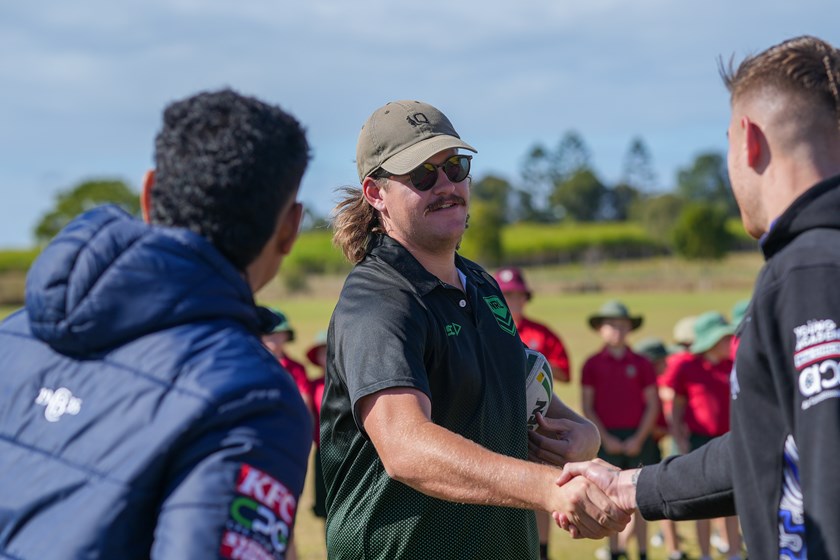 NRL Game Development Officer, Lachlan Delbridge welcomes the Bulldogs