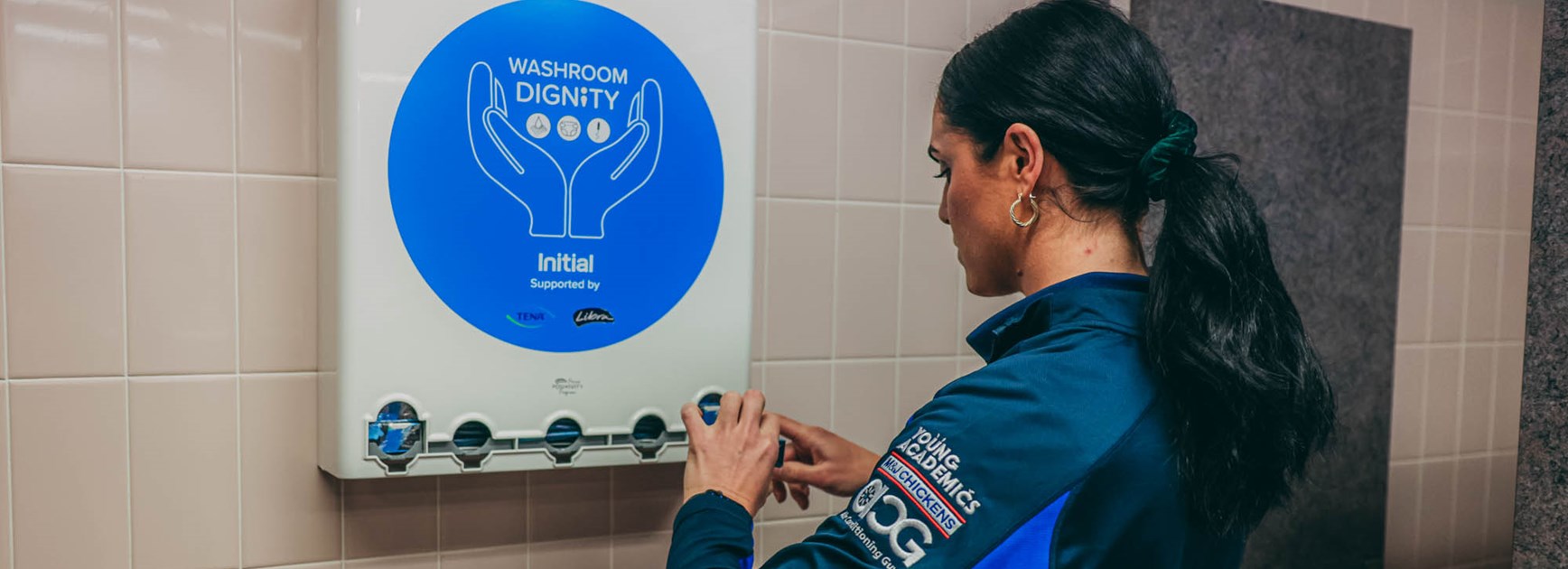 Bulldogs Join Forces With Rentokil Initial for Washroom Dignity
