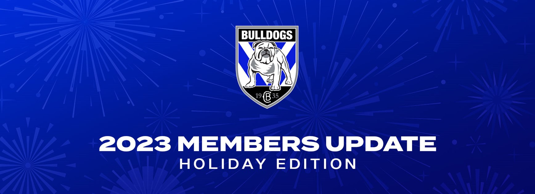 A special holidays message from the Bulldogs
