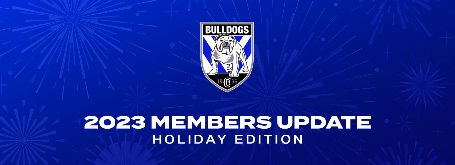 A special holidays message from the Bulldogs