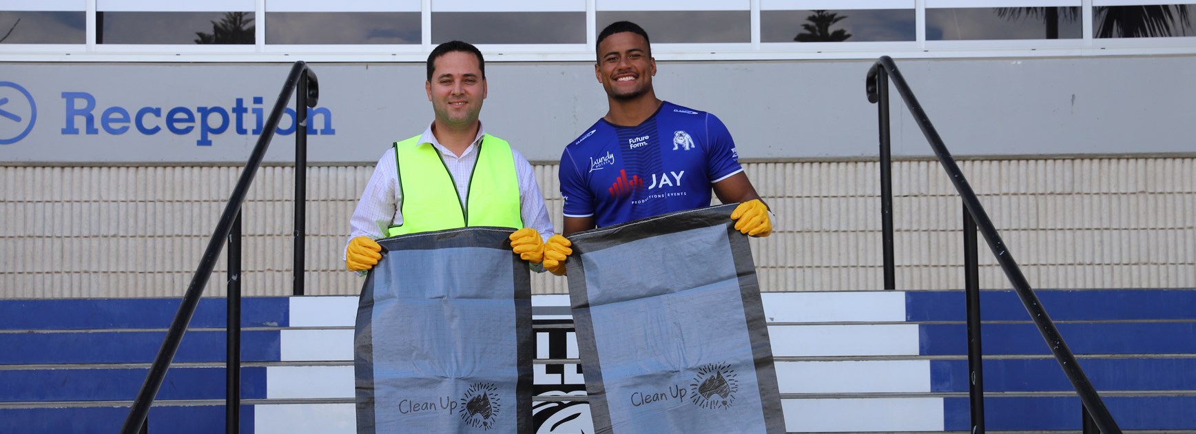 Council and Bulldogs Team Up To Clean Up