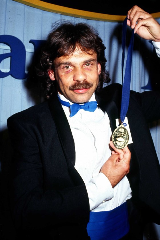 Rothmans Medallist: The Best and Fairest of 1991 - Ewan McGrady's scintillating performances saw him score fourteen tries, kick two goals and a field goal in his 23 matches. 