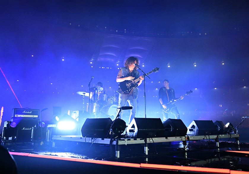 Australian Grammy Award-winning band Wolfmother lit up Optus Stadium in Perth at Game II of the 2025 State of Origin series. 