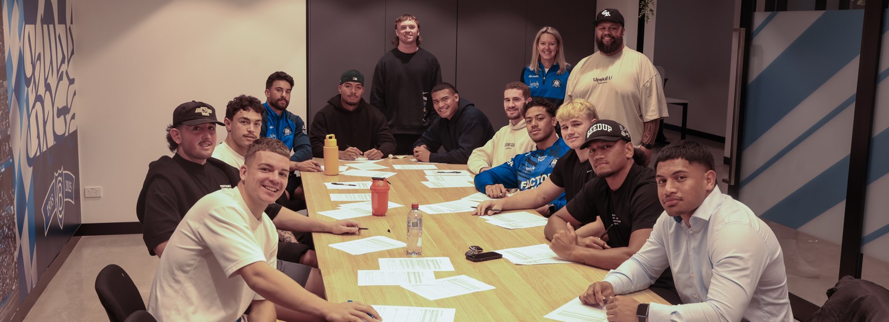 Members of the NRL squad and Academy have completed their Diploma of Community Service as they look to continue their tertiary education while giving back to the Bulldogs community. 