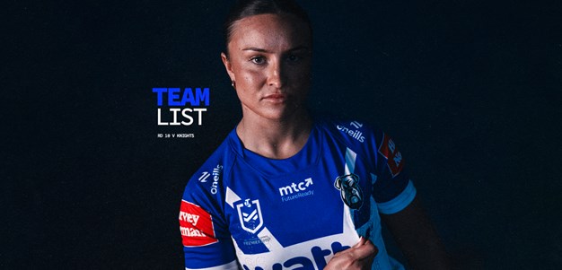 NRLW Round 10 Team News: Dogs in the 'Castle