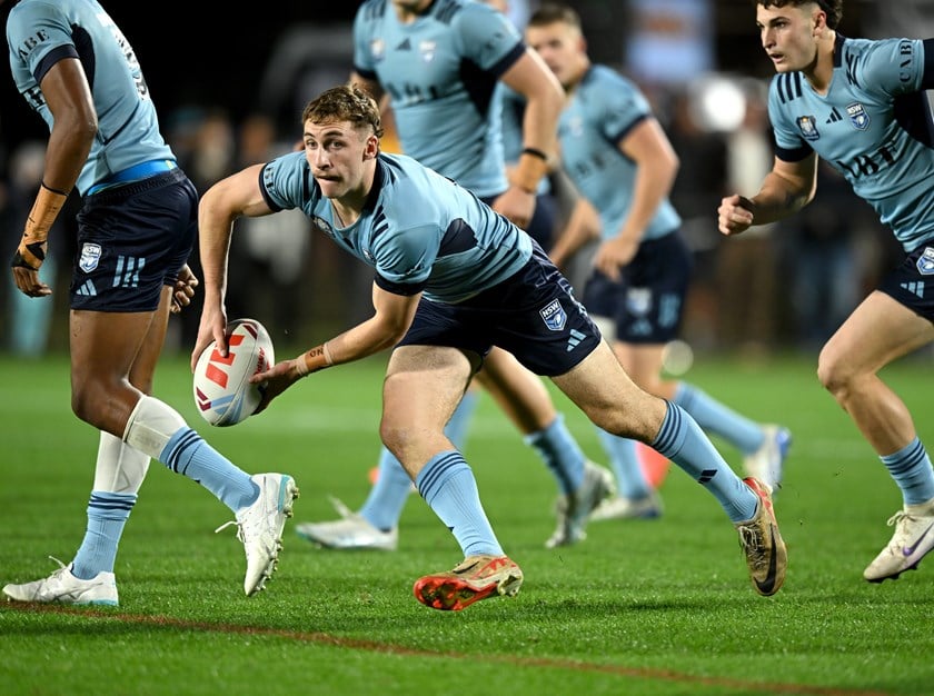 New Dog: Jaxson Allen represented the NSW Under 19s State of Origin side in 2025, alongside future Bulldogs teammates Jethro Rinakama, Mitchell Woods and Connor Votano. 