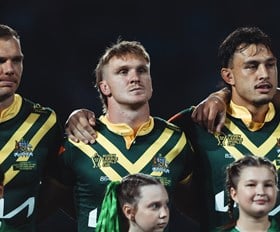 Preston Pinching Himself in Kangaroos Camp