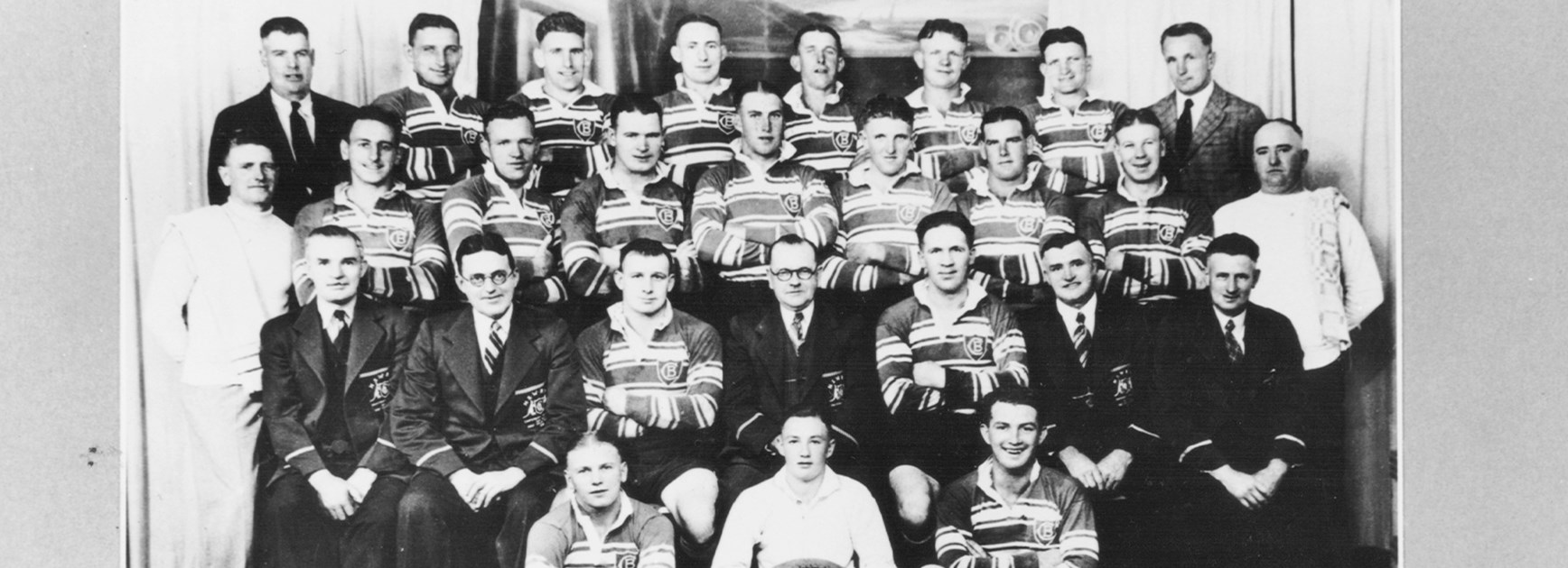 First Title: The 1938 Premiership side, who took home the title in just the Club's fourth season. 