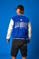 Las Vegas Varsity Jacket Silver